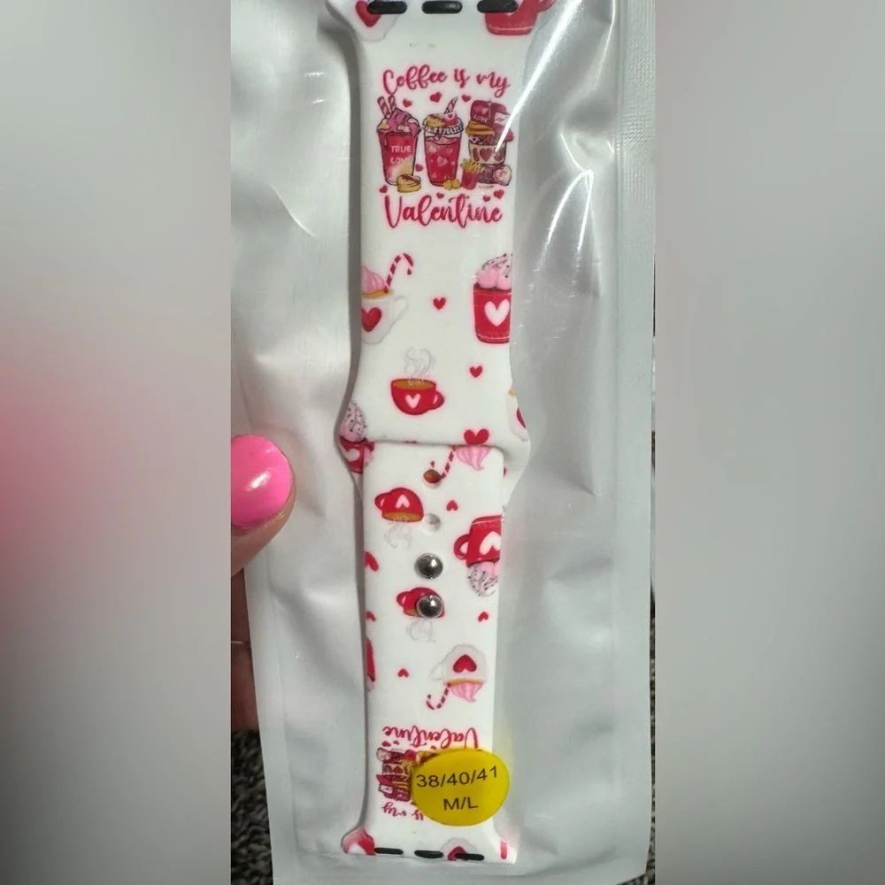 NEW Valentine coffee watch band for apple watch